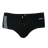 Slip de bain bandeau Athena noir et gris anthracite
