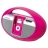 Station d'accueil rose pour iPod