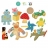 Stickers Jouets Rétro Garçon-repositionnables