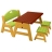 Table avec tabourets et banc
