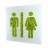 Tableau végétal stabilisé 'Couple Blanc'