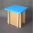 Tabouret bleu 2-4 ans