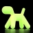 Tabouret design phosphorescent Puppy, Magis Me too
