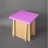 Tabouret violet 4-8 ans