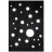 Tapis design White Stars Couleur Noir Matière Revêtement de synthèse