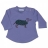 tee-shirt basset lilas - ma muse