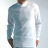 Tee shirt blanc col cheminée manches longues Chaleur Naturelle