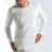Tee shirt blanc col rond manches longues Chaleur Naturelle