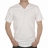 Tee-Shirt blanc, col V, en pur coton d'Egypte
