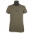 Tee-shirt col rond Emporio Armani en coton stretch Kaki