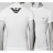 Tee-shirt col V blanc Aigle Emporio Armani en coton stretch