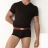 Tee shirt Luxe col V noir Calvin Klein