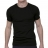 Tee shirt noir col rond manches courtes Chaleur Naturelle Intense
