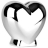 Tirelire design Silver Heart