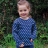 Top coton bio - Totally Dotty Mood Indigo 5-6 ans 118 cm