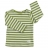 Top rayé coton bio - Vert