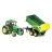 Tracteur John Deere et sa remorque