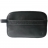 TROUSSE DE TOILETTE EN CUIR NOIR - Intemporel