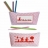 Trousse scolaire pois rose