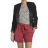 Veste blazer col satin