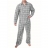 Veste de pyjama Calvin Klein à carreaux noirs et blancs