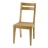 2 chaises de repas en teck massif Cosmos blanchi