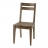 2 chaises de repas en teck massif Cosmos grisé