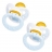 2 CHUPETES NUKETE BABY BLUE T1 LATEX AZUL