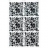 20 Carrés rideau original, séparation design ALICE