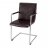 4 chaises imitation cuir marron Cabaret
