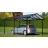 Abri de voiture Carport platinum marron