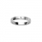 Alliance argent platiné jonc 3mm satine filet et diamant 0,02 ca