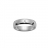Alliance argent platiné jonc 5mm plus 1 diamant 0,02 carat