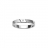 Alliance argent rhodié jonc 3mm satinée 1 diamant 0,02 carat