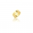 Alliance or jaune ruban, bague de mariage 6 mm