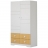 ARMOIRE A-1412 COULEUR BLANCHE ET NATURELLE