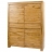 Armoire en teck massif Cosmos blanchi