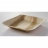 Assiette carrée 24cm en palmier - Lot de 6