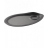 ASSIETTE/PLATEAU GOURMAND FROISSE 26X18 CM AVEC EMPLACEMENT GOBELET FROISSE prodes2 Noir Satine