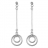 B .o tige + 2 cercles argent rhodié