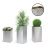 Bac à plantes cube inox H90cm