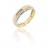 Bague 2 ors et diamants