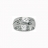 Bague acier motif tribal