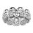 Bague acier tête de mort