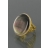 Bague Amalfi ronde nacre grise