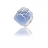 Bague argent avec oxyde et jade teinte bleu