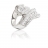 Bague argent et oxyde de zirconium