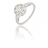 Bague argent et oxyde de zirconium