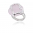 Bague argent et oxyde rose