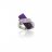 Bague argent et oxyde violet
